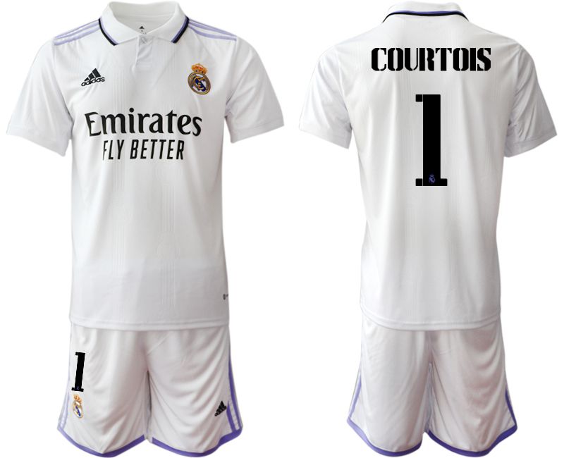 Men 2022-2023 Club Real Madrid home white 1 Soccer Jersey